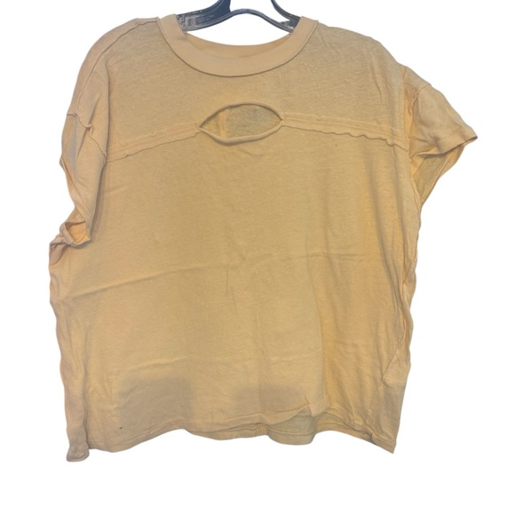 We the Free yellow short sleeve top size medium - Picture 3 of 5